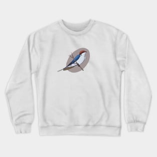 Wire tailed swallow illustration Crewneck Sweatshirt